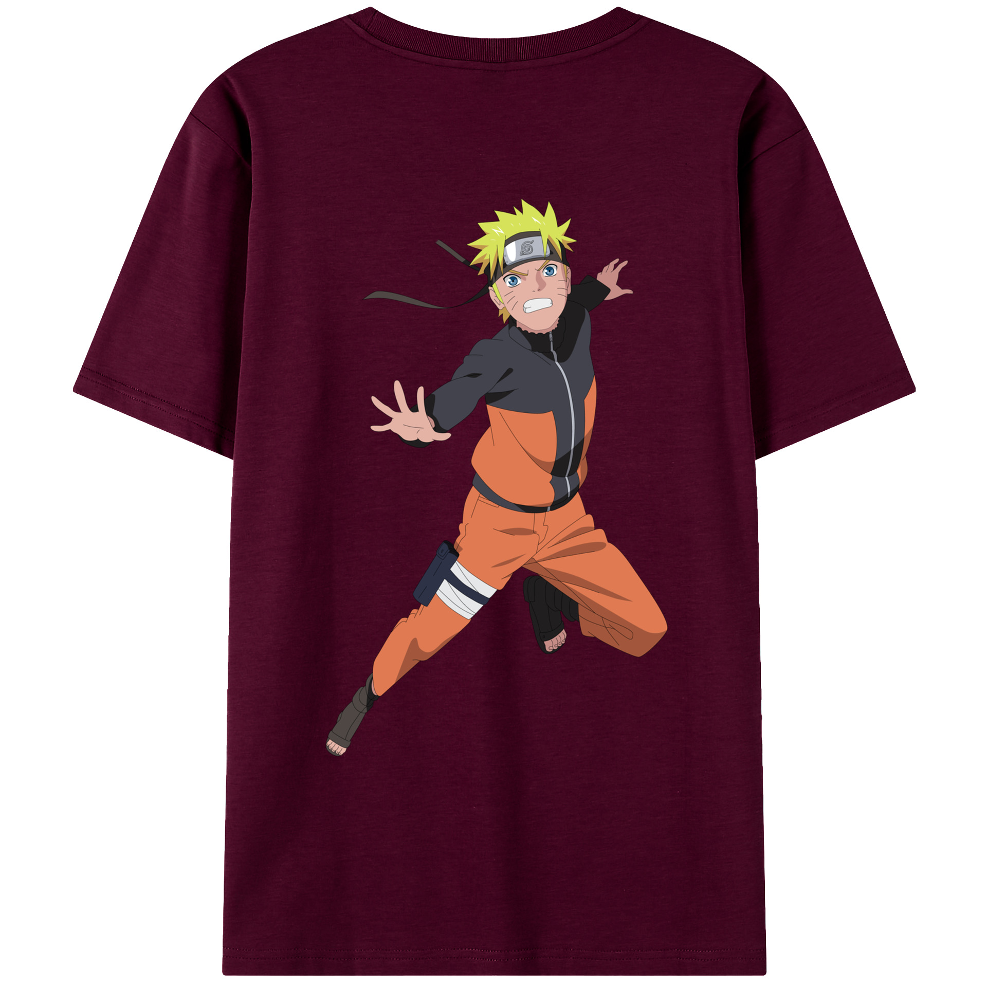 （画像用） NARUTO -ナルト- うずまき ナルト Uzumaki Naruto レディース半袖Tシャツ(バックプリント)